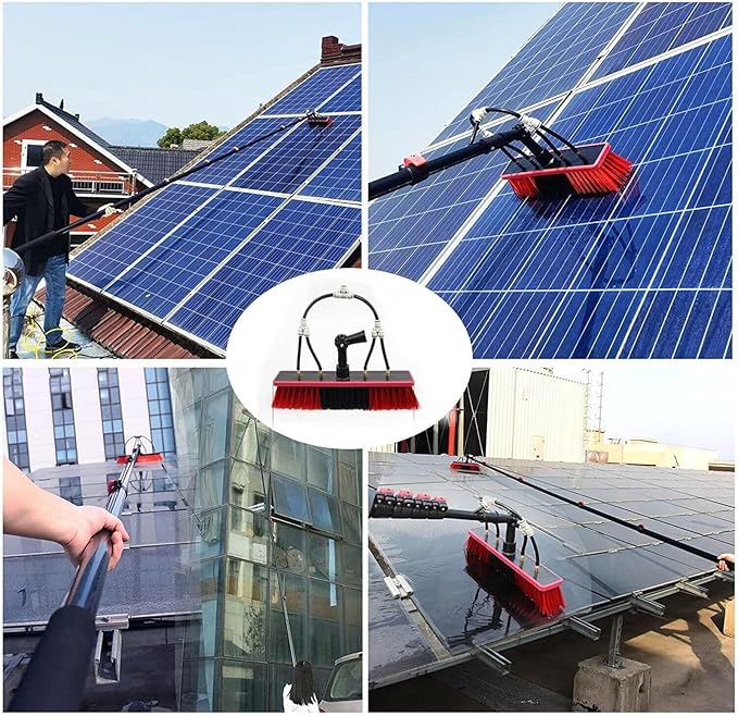 12ft-36ft Window Cleaning Pole/Water Fed Telescopic Brush/Extendable Cleaner Conservatory Roof Window Cleaning Equipment Extendable Cleaner Conservatory Roof Cleaning Tools