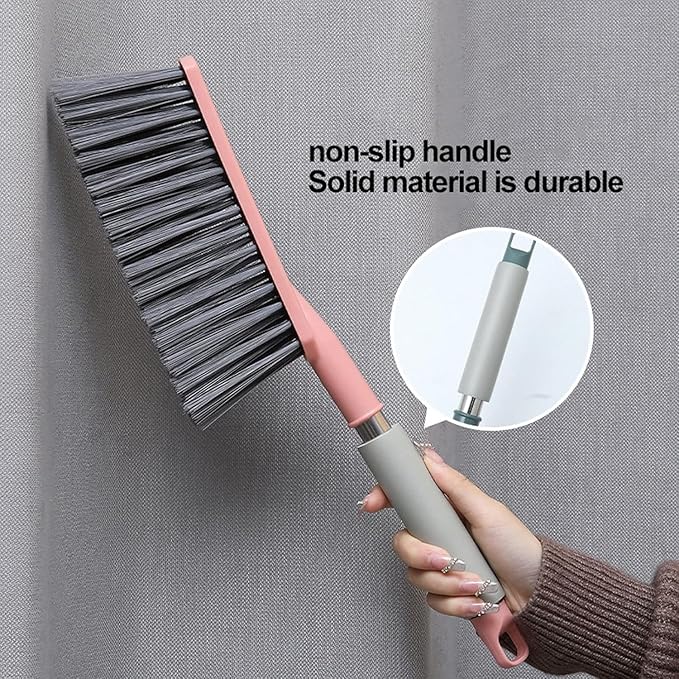 Whisk Broom Hand Held 2 Pcs Bench Brush Soft Bristles with Good Elasticity Hand Broom can be Hung for Storage