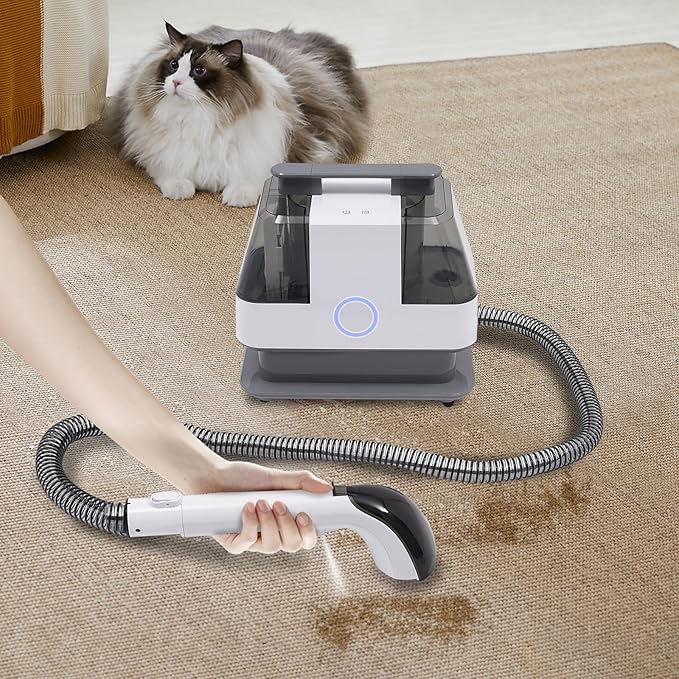 CNCEST Cleaner Machine15KPa Portable Carpet Couch Deep CleanerWet or Dry Handheld Rug Cleaner with Two Tanksfor Furniture Hand Held Sofa Shampooer for Car Seat Pet Stain