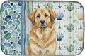 Caroline's Treasures Sandy Leonberger Coastal Sea Glass Dish Drying Mat Absorbent Dish Drying Mat Pad for Kitchen Counter Dish Drainer Mat for Countertop 14 x 21 Multicolor