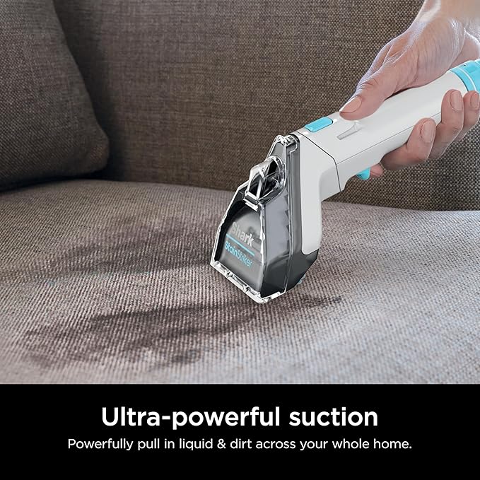Shark StainStriker Portable Carpet Upholstery &amp Area Rug Cleaner with Pet Mess extractor Stain &amp Odor Remover Perfect for Car Interiors  White PX201