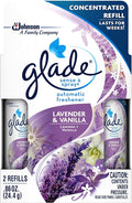 Glade Sense &amp Spray Automatic Air Freshener Refill Lavender &amp Vanilla 2 Ct 0.86 oz