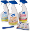 Motsenbocker’s Lift Off 99089 3-in-1 Stain Removal Kit 16-Ounce Spray Bottles Fast and Easy Removal of All Types of Stains Use for Pre-Wash Laundry Treatment Safe on Non-Washables Low VOCs Set of 3