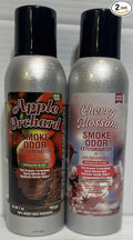 Smoke Odor Exterminator 198 gm/ 7 oz Large Spray Apple Orchard Set of Two Cans. Assortment (2) Includes Apple Orchard &amp cherry Blossam.