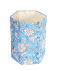 Handmade Cotton Paper Waste Basket Stylish Trash Can for Home or Office (1 Sky Blue)