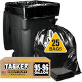 95-96 Gallon Trash Bags Heavy Duty (25 Bags w/Ties Value pack) Extra Large Trash Bags 90 Gallon 95 Gallon 96 Gallon 100 Gallon