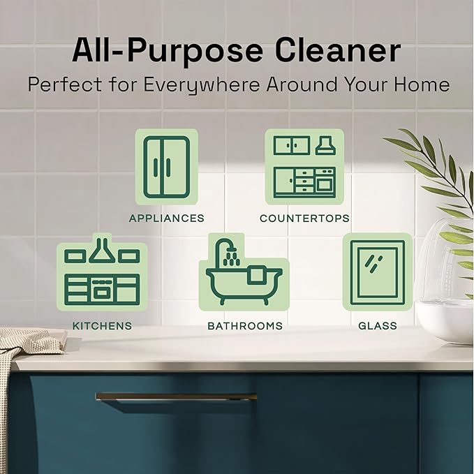 Clean Republic All-Purpose Cleaner Daily Use Cleaning Spray for Kitchens Bathrooms and More 32 Fluid Ounce Bottle 2-Pack