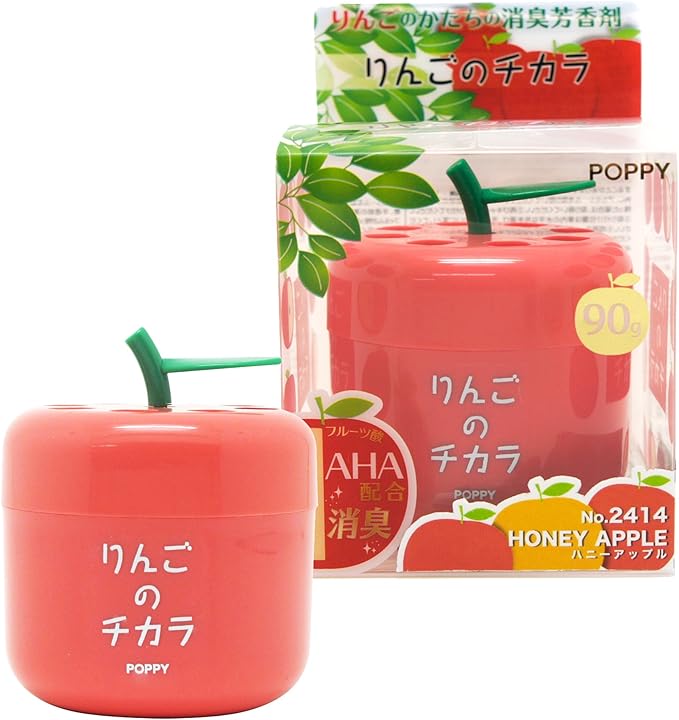 car air freshener Mixed 4 Packs 2X Pure Apple and 2X Honey Apple Scent in Cute Apple Shape Container Best JDM Japan Car Home Office Air Freshener