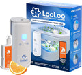 LooLoo 3.0 Touch Free Toilet Freshener Automatic Air Freshener Spray for Bathroom Starter Kit with Light and Deodorizer Bathroom Spray - Citrus Fresh