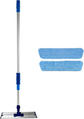 Real Clean 16 inch Commercial Professional Microfiber Mop Kit with Two Microfiber Mop Pads for All Surfaces