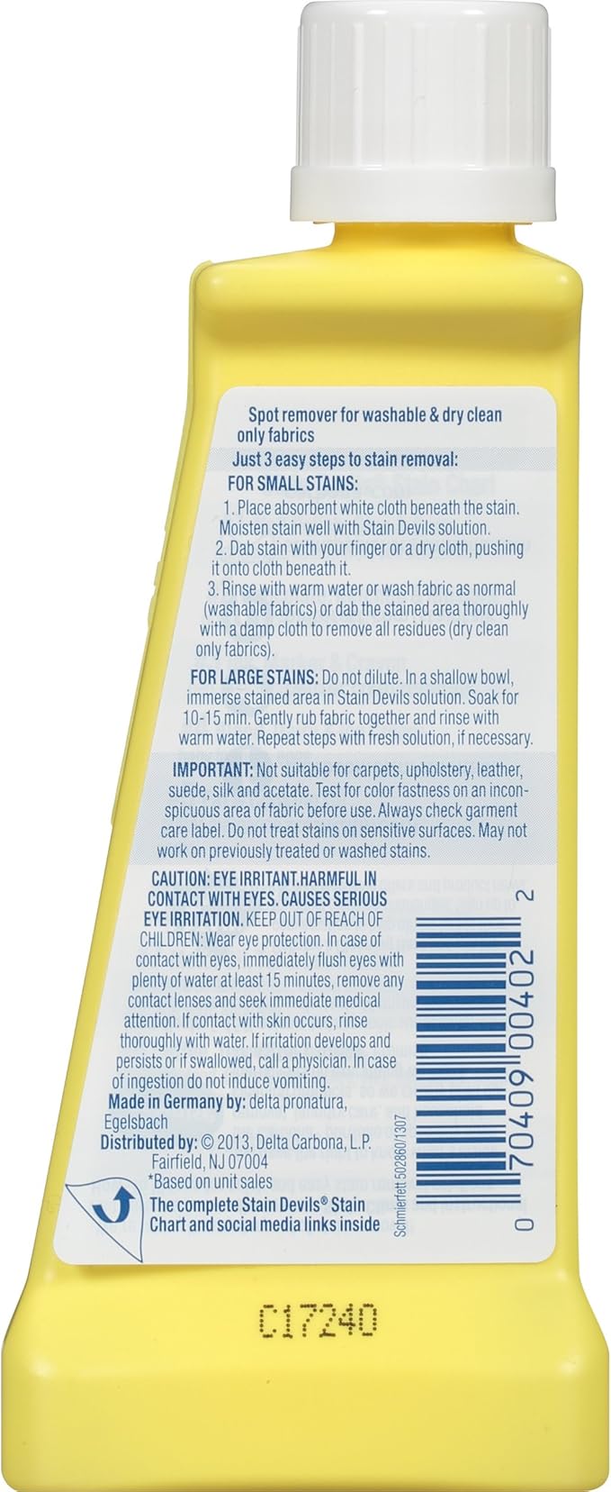 Carbona Stain Devils #7 Motor Oil &amp Lubricant 1.7 OZ bottle (Pack of 6)