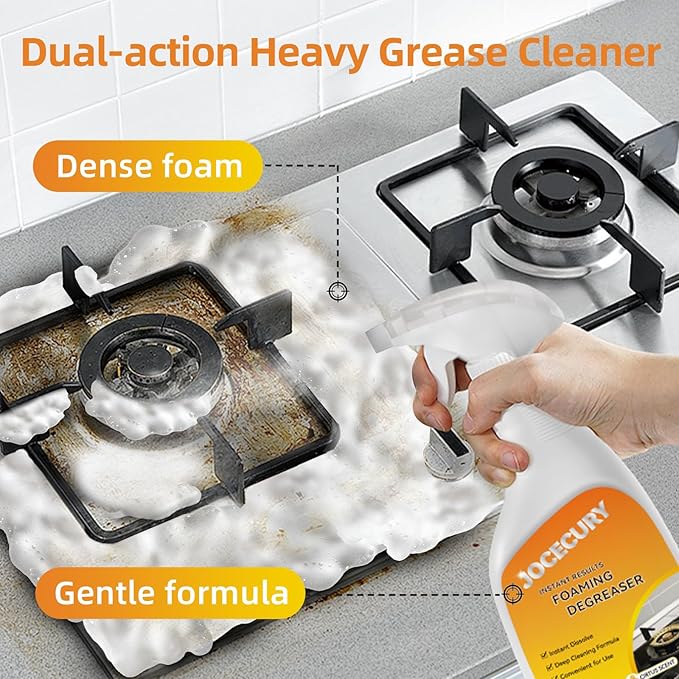 Jocecury 500ML Kitchen Foam Cleaner &amp 500ML Rust Remover for Car