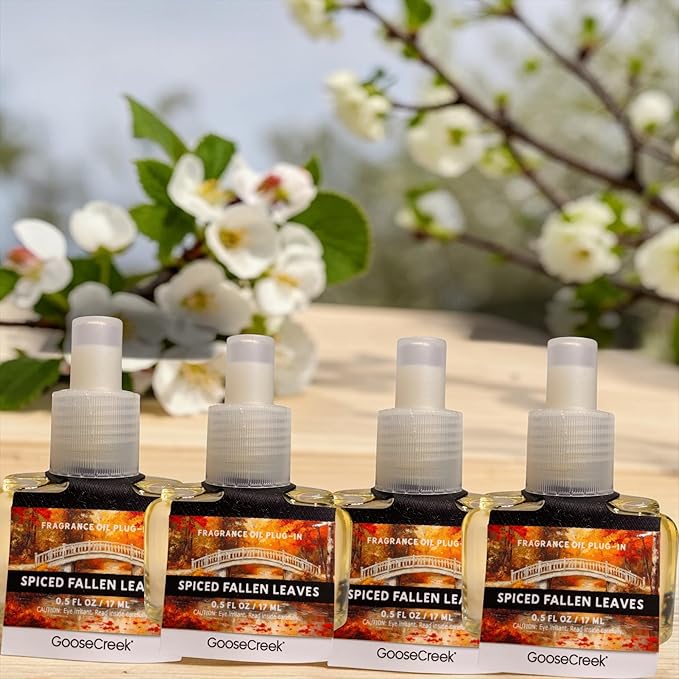 Spiced Fallen Leaves Fragrance Oil Plug-In Refills 0.5 FL OZ 4 Pack