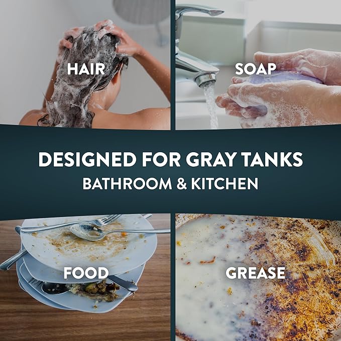 Liquified RV Toilet Treatment - Gray Holding Tank Digester - Odor Eliminator - Lemon Scent - Matts RV Reviews