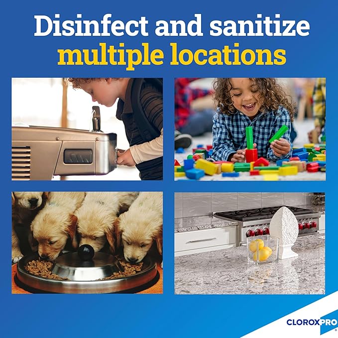 CloroxPro Anywhere Daily Disinfectant and Sanitizer No-Rinse Food Contact Sanitizer Refill 128 Fluid Ounces