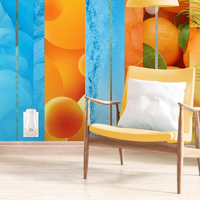 Glade PlugIns Refills Air Freshener Starter Kit Scented and Essential Oils for Home and Bathroom Coastal Sunshine Citrus 4.02 Fl Oz 2 Warmers + 6 Refills