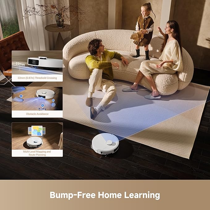 Mova P50 Ultra Robot Vacuum Cleaner with Flexible Mop 19000 Pa Suction Power with Anti-Tangle Brush Corner and Edge Cleaning 167℉ Automatic Cleaning &amp Self-Drying &amp Cleaning Auto Empty &a