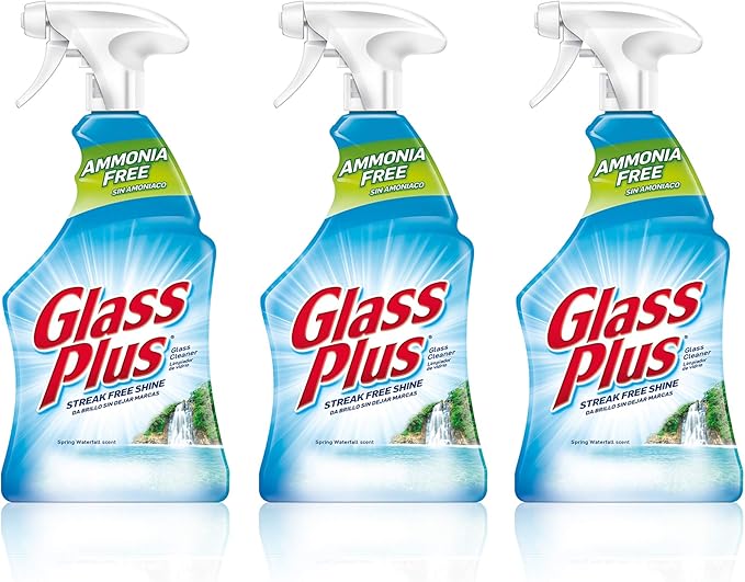 Glass Plus Glass Cleaner 32 fl oz Bottle Multi-Surface Glass Cleaner (Pack of 3)