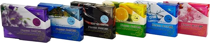 9 Packs TreeFrog FRESH BOX MINI (aka Xtreme Fresh Mini) Sakura Blossom Scent Premium JDM Air Freshener