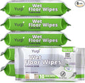 Yugi XXL Wet Floor Wipes For Squeegee StickMulti Surface Cleaning WipesFresh Aroma ScentHuge Disposable Wipes (27.5 x 15.7)Extra Thick(6 packs - 60 wipes)