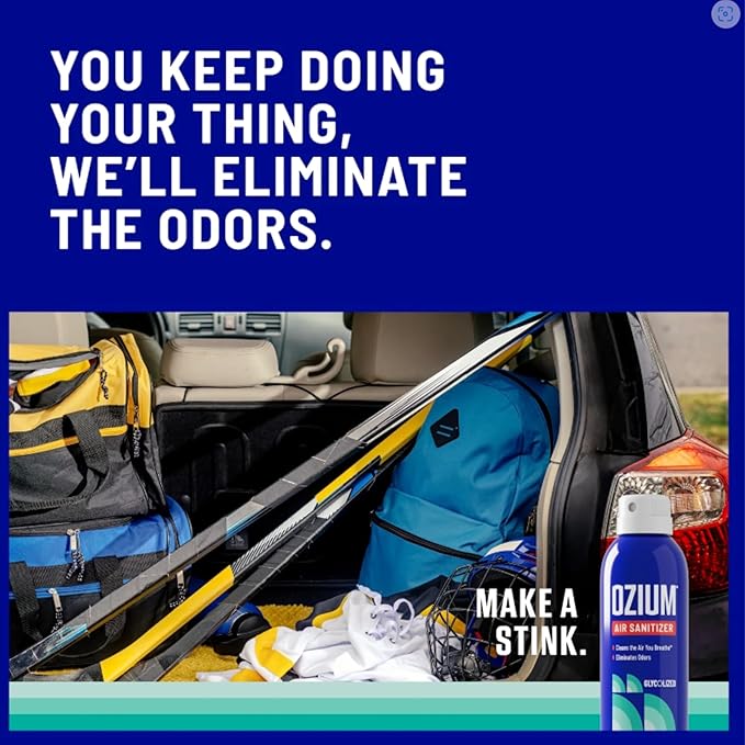 Ozium 3.5 Oz. Air Sanitizer &amp Odor Eliminator for Homes Cars Offices and More Outdoor Essence 4 Pack