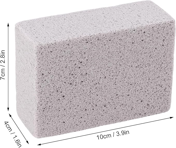 GOTOTOP 6PCS Pool Pumice Stones PVC Blocks for Toilet Bowl Bathtub Shower Tile and Kitchen Sink Removes Hard Water Calcium Deposits and Rust (M)