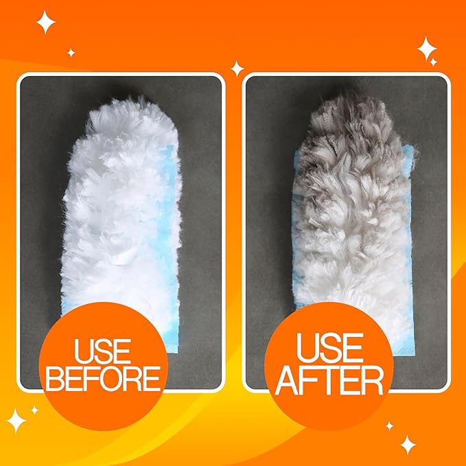 360 Duster Refills for Swiffer Refill Kit with 50 Dusters for Cleaning Home &amp Car Heavy Duty Multi Surface