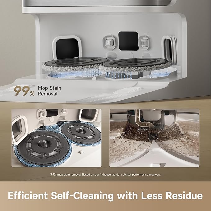 DREAME D30 Ultra Robot Vacuum and Mop 25000Pa Powerful Suction All-in-One Base Station with 100 Days Auto-Empty MopExtend Tech for Edge Cleaning Smart Obstacle Avoidance White