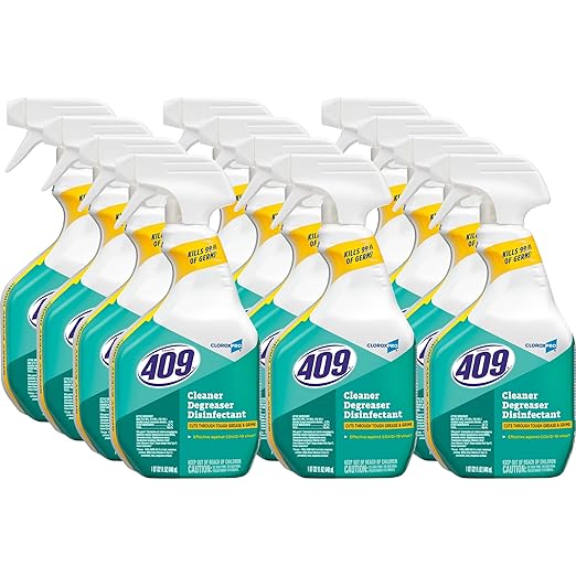 Formula 409 Cleaner Degreaser Disinfectant CloroxPro Spray 32 Fl Oz Pack of 12 (Pack May Vary)