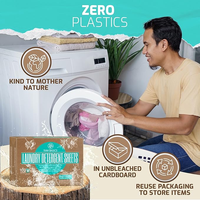 Scent Boosters for Washer Fresh Aroma and Laundry Sheets Ocean Breeze 100 Loads