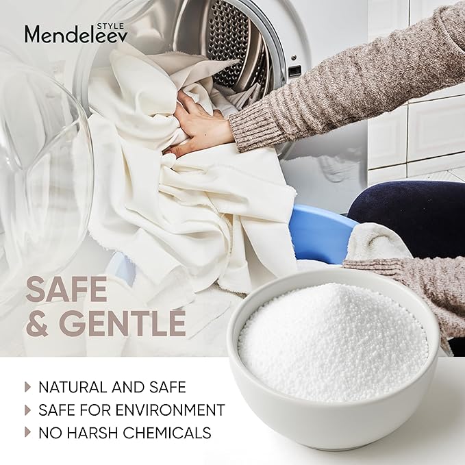 2.5 LB Sodium Percarbonate Laundry Booster – Heavy-Duty 99.9% Pure | Oxygen Power Cleaner for Laundry &amp Home (2.5 Lbs - 1.15 kg)