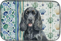 Caroline's Treasures Black Cocker Spaniel Coastal Sea Glass Dish Drying Mat Absorbent Dish Drying Mat Pad for Kitchen Counter Dish Drainer Mat for Countertop 14 x 21 Multicolor