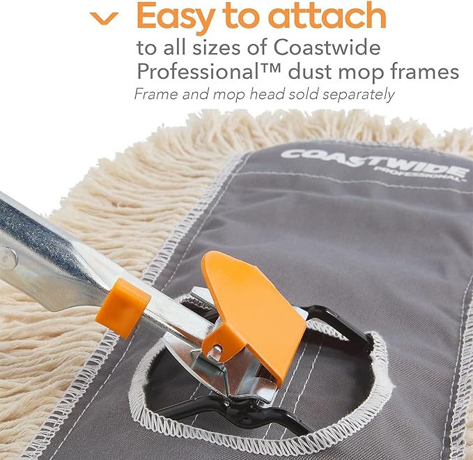 Professional 60 Wood Dust Mop Handle Natural