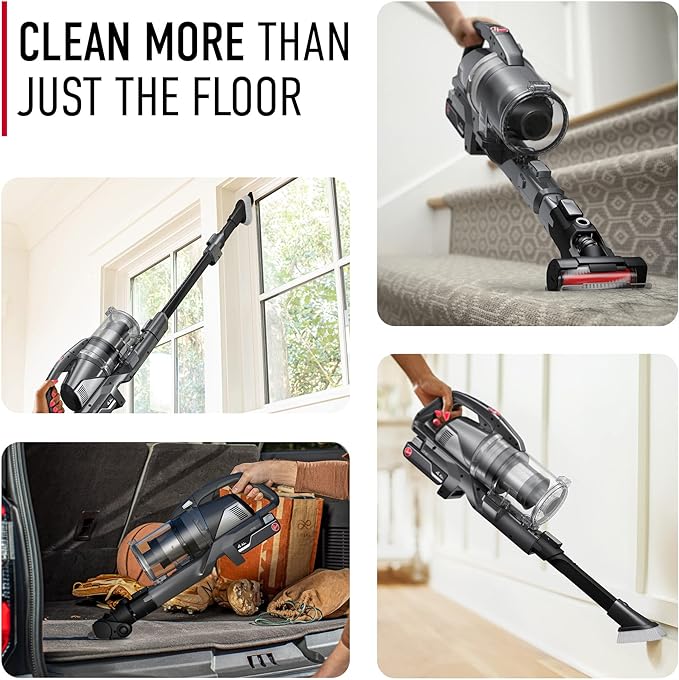 Hoover ONEPWR WindTunnel Emerge Complete Cordless Stick Vacuum Cleaner Lightweight Stick Vac Powerful and Quiet Cleaning Self Standing No Wall Mount Required Cordless Vacuum Cleaners for Home Use