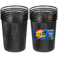 Black Mesh Trash Cans 4 Gallon 10 Pack Metal Wire Wastebaskets Waste Basket Trash Can Small Trash Cans Recycling Garbage Container Bin for Office Home Bedroom