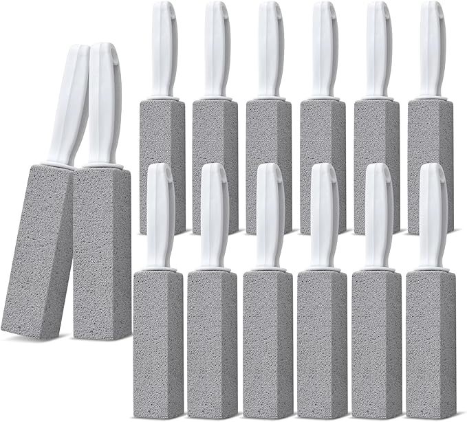 Emycool Pumice Stone Toilet Bowl Cleaner 14 Pack Toilet Pumice Stone with Handle for Toilet Cleaning Bathtubs Sinks Swimming Pools Grills
