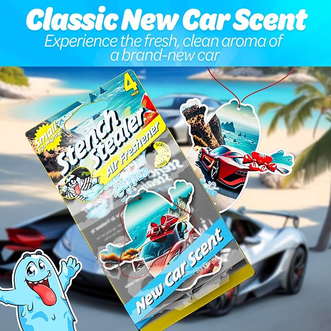 Car Air Fresheners- Long Lasting Scent Odor Eliminator Home Essentials Fresh Fragrance- 96 Pack- New Car
