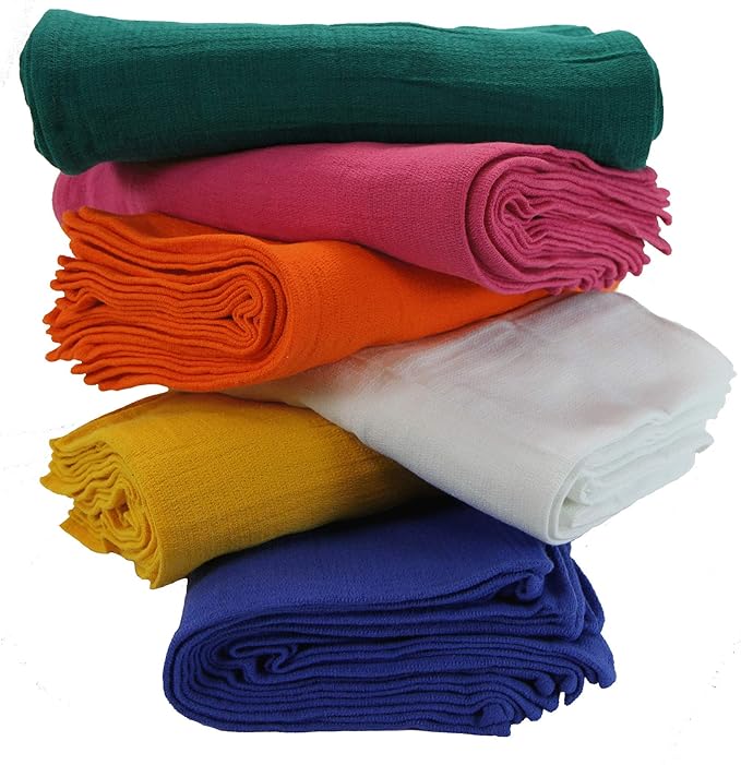 Arkwright Microfiber Huck Towels Pack of 12 Lint Free Surgical Cleaning Cloths for Glass Windows Auto Detailing and Professional Use 16 x 26 in Hunter Green