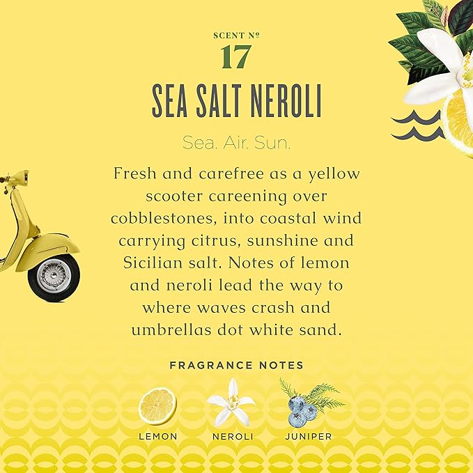 Caldrea Linen &amp Room Spray Air Freshener Made with Essential Oils Plant-Derived &amp Other Thoughtfully Chosen Ingredients Transparent Sea Salt Neroli Scent 16 Fl Oz