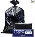 Plasticplace 56 Gallon Trash Bags │ 2.5 Mil │ Black Heavy Duty Liners Fits Glutton Garbage Can │ 43” x 46” (50Count) (B00OY28BCY)