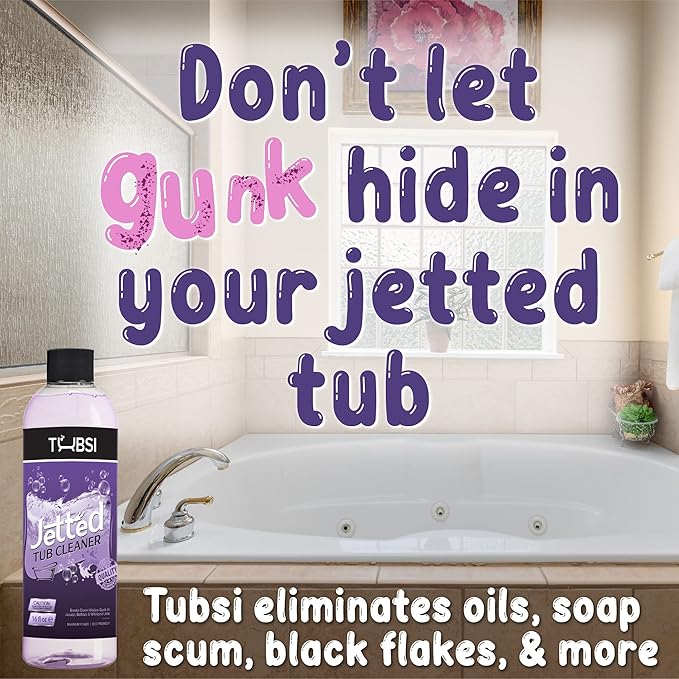 MAXTITE Tubsi Jetted Tub Cleaner - 1 Gallon - Supercharged Cleaning Action for Hidden Gunk in Jetted Bathtubs and Whirlpool Jets - Biodegradable Septic Safe - 32+ Doses