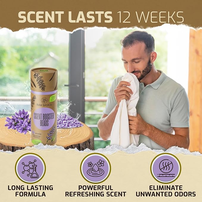 Scent Boosters for Washer Lavender Aroma and Laundry Detergent Sheets Ocean Breeze Scent