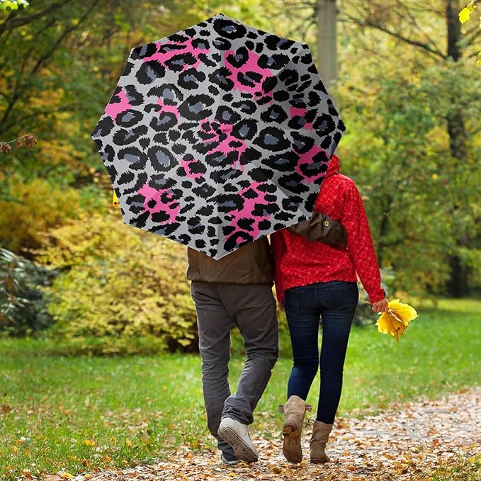 Small Compact Travel Automatic Folding Umbrella for Women Portable Lightweight Rain Wind UV Sun Shade