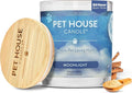 One Fur All Pet House Candle Plant-Based/Soy - Clean Burning Scented Long Lasting Pet Odor Candle for Home - Moonlight