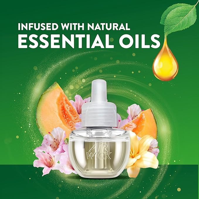 Air Wick Plug in Scented Oil Refill 10ct Summer Delights Scented Oil Air Freshener Essential Oils Eco Friendly