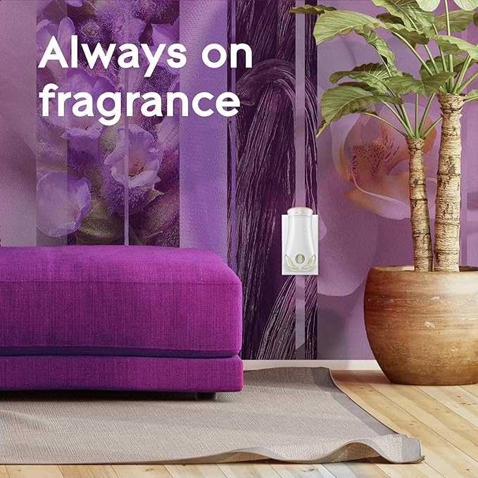 Glade PlugIns Refills Air Freshener Scented and Essential Oils for Home and Bathroom Lavender &amp Vanilla 6.7 Fl Oz 10 Count