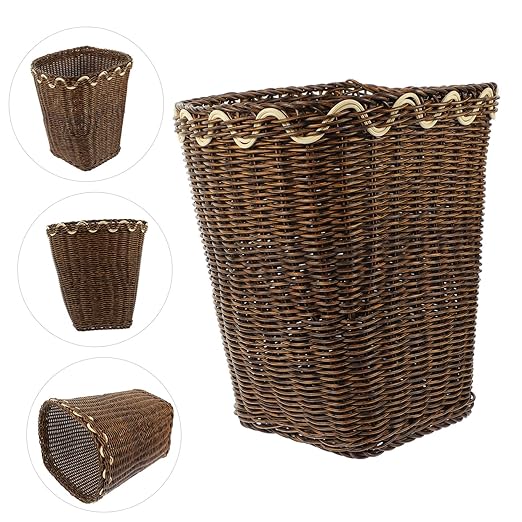Bathroom Wastebaskets Decorative Trash Can Sturdy Abs Material Trash Container