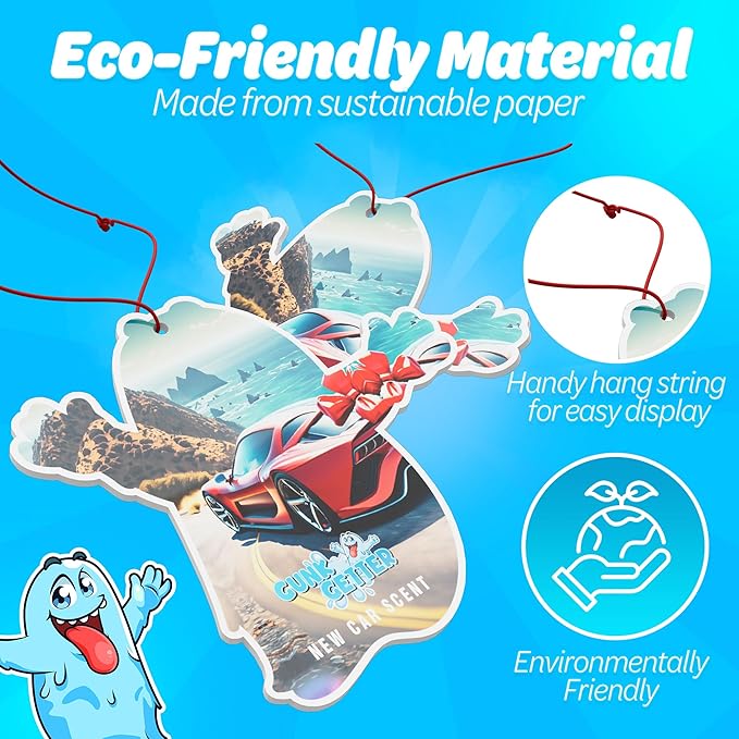 Car Air Fresheners- Long Lasting Scent Odor Eliminator Home Essentials Fresh Fragrance- 96 Pack- New Car