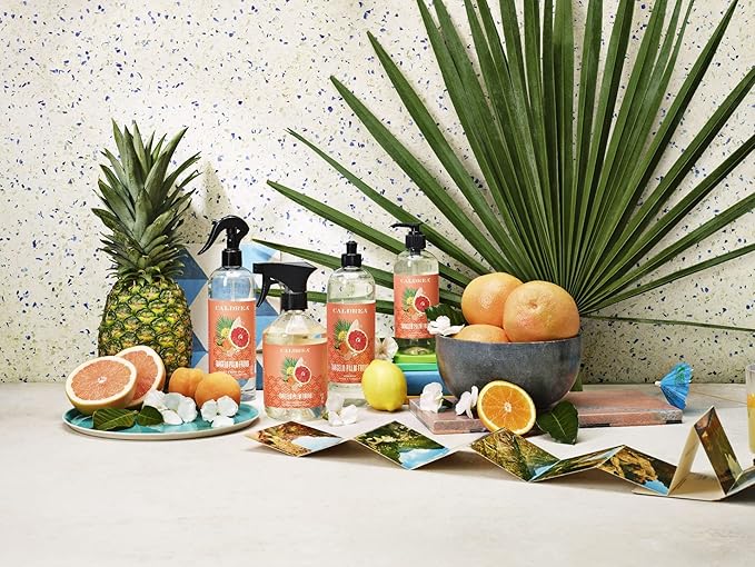 Caldrea Linen And Room Spray Air Freshener Made With Essential Oils Plant-Derived And Other Thoughtfully Chosen Ingredients Tangelo Palm Frond Scent 16 Fl Oz