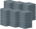Avalon Towels Bar Towels (Pack of 60) Size 14x17 Inches – 100% Cotton Absorbent and Reusable Cleaning Rags Multipurpose Cleaning Towels Terry Cloth Rags Durable Shop Rags (Grey)
